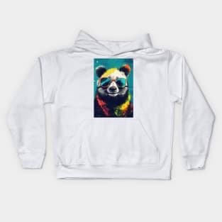 Summer Fun Panda Bear Kids Hoodie